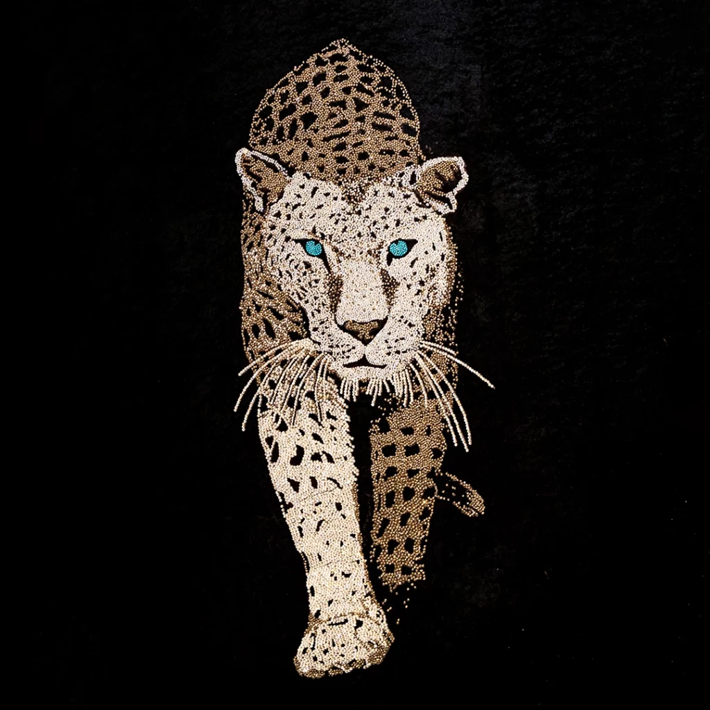 Mosaico de diamantes Tigre artista Yago Sanchez